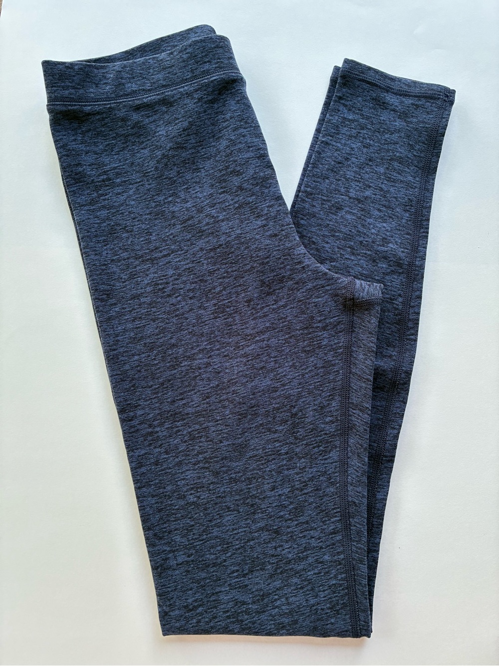 ALO Yoga Alosoft High-Waisted Full Length Heathered Navy Leggings